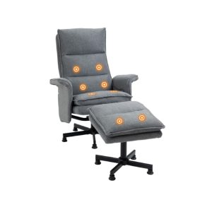 Fauteuil Massant Électrique et de Relaxation avec Repose-pieds